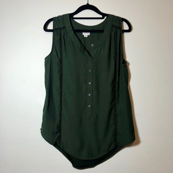 Merona Green Tank Top - Picture 1 of 2